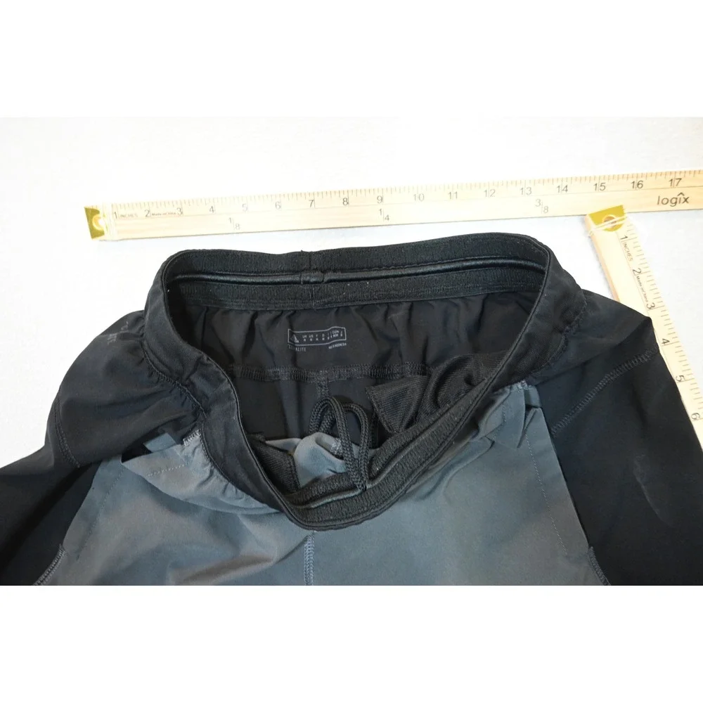 Adidas Athletic Gym Shorts Mens Medium Black Gray Climalite Pockets Excellent